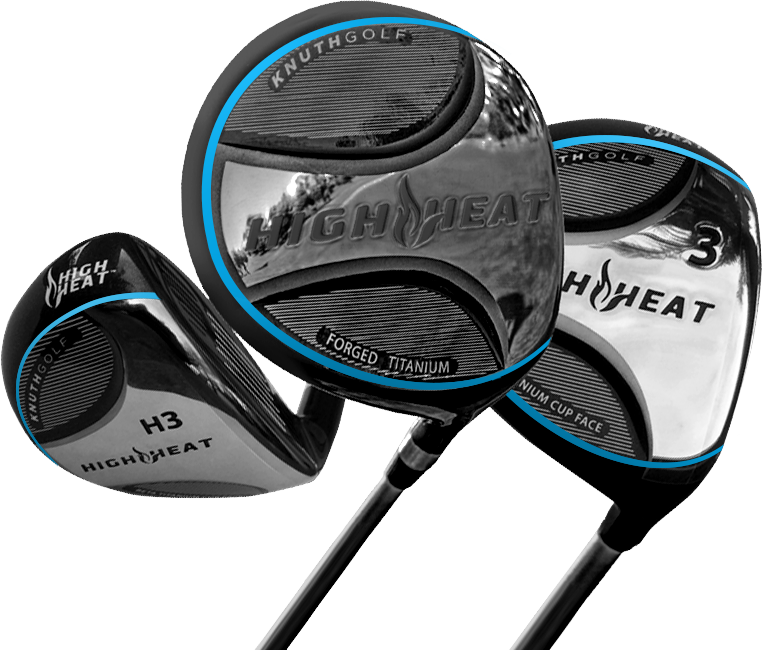 Knuth Golf's High Heat 257 Driver, Fairway Metal And - Gap Wedge Clipart (762x650), Png Download