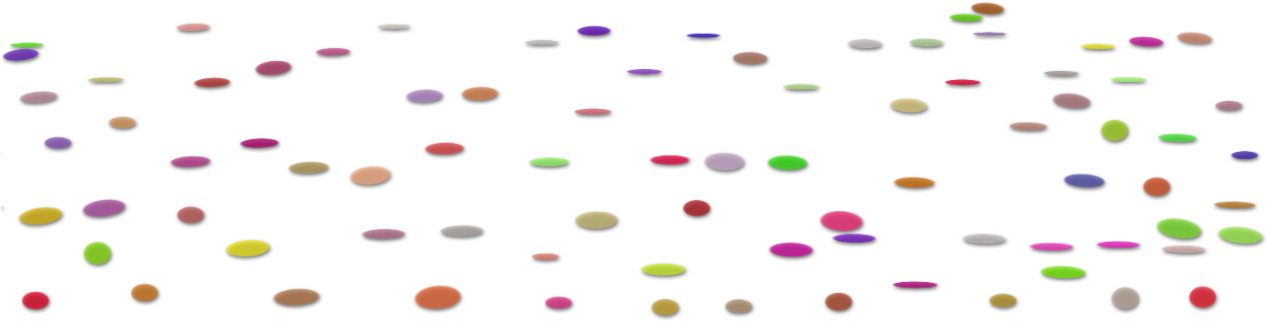 Konfetti Am Boden Groesse - Circle Clipart (1400x384), Png Download