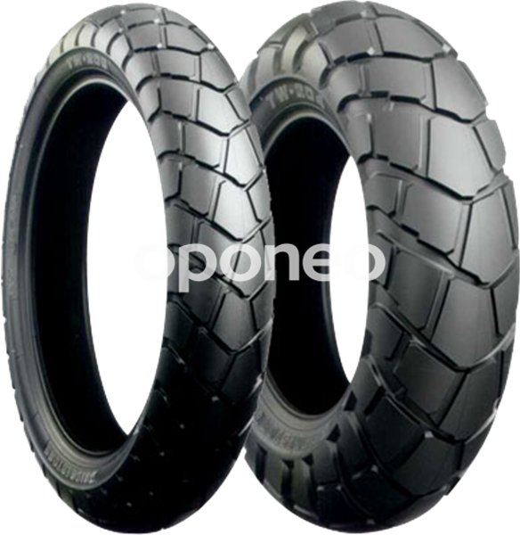 Bridgestone Tw 203 130/80-18 66 P Front Tt M/c - Bridgestone Trail Wing Tw203 Clipart (584x600), Png Download