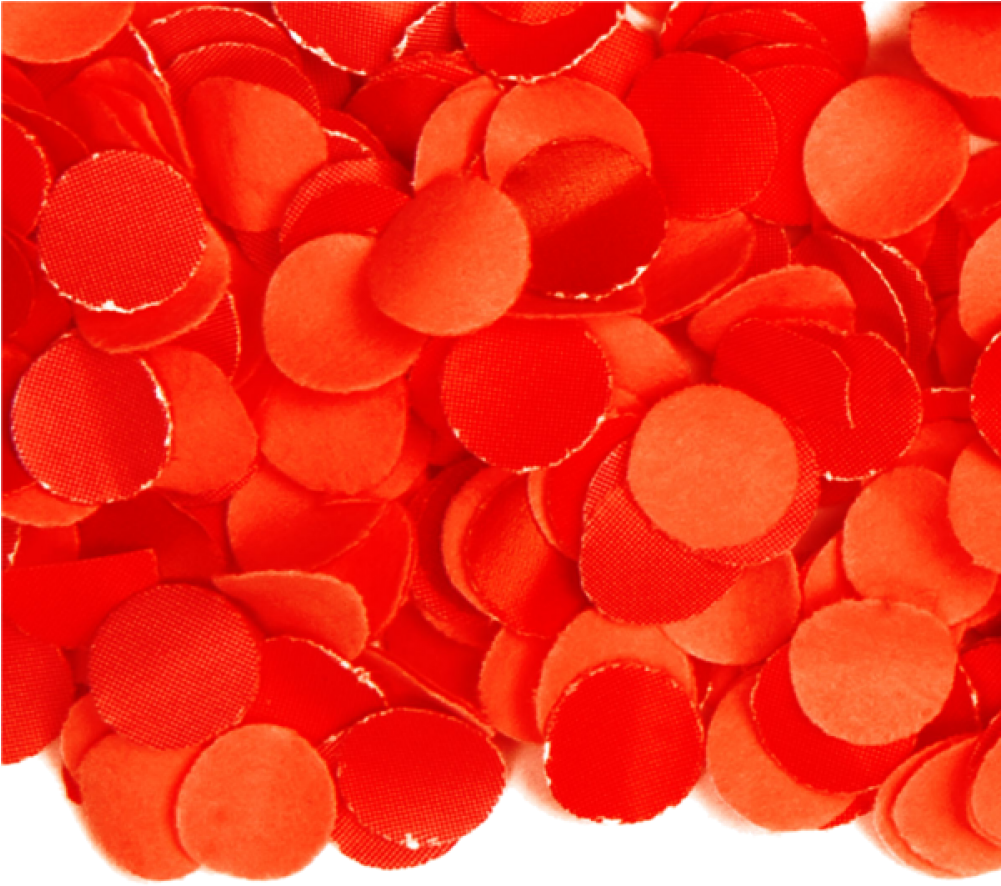 Konfetti Papier Rot - Confeti Naranja Clipart (1000x1000), Png Download