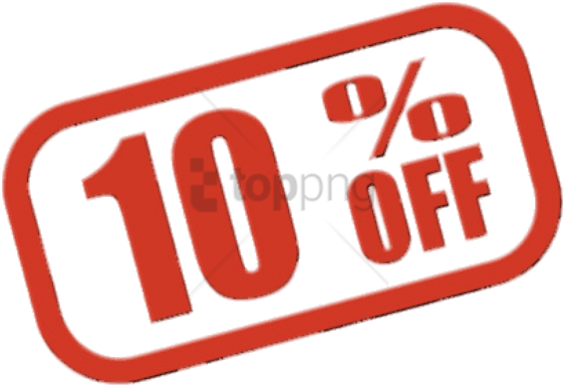 Free Png 10% Off Sign Png Image With Transparent Background - 10 Off Png Clipart (850x568), Png Download