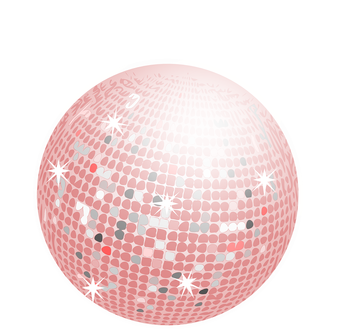 Mirror Ball Disco Mirror Glitter Png Image - Red Disco Ball Png Clipart (1280x1189), Png Download