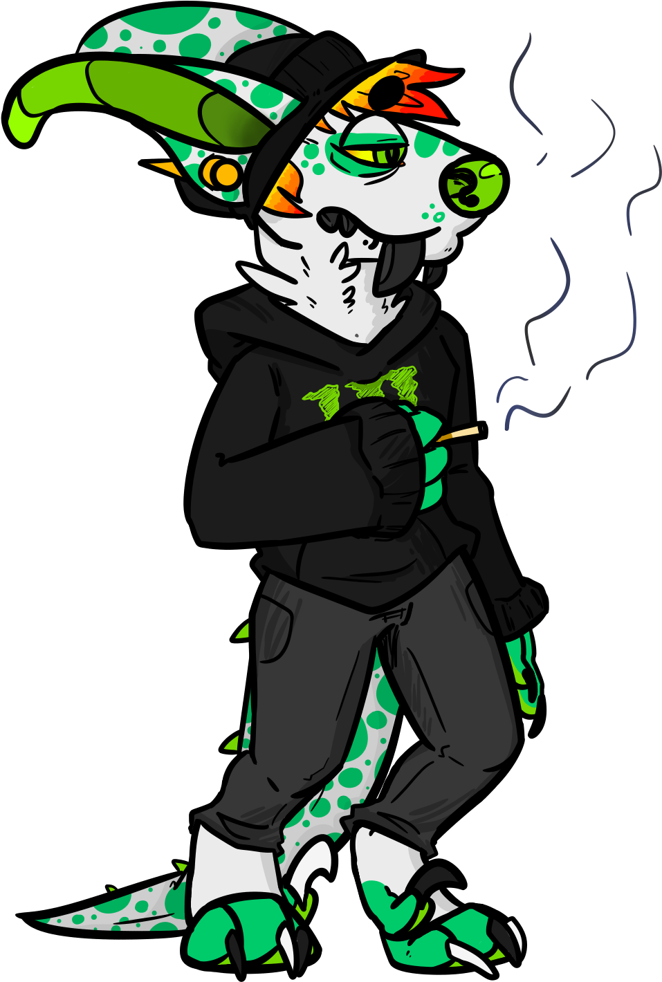 Smoke Ii - - - Cartoon Clipart (1000x1500), Png Download