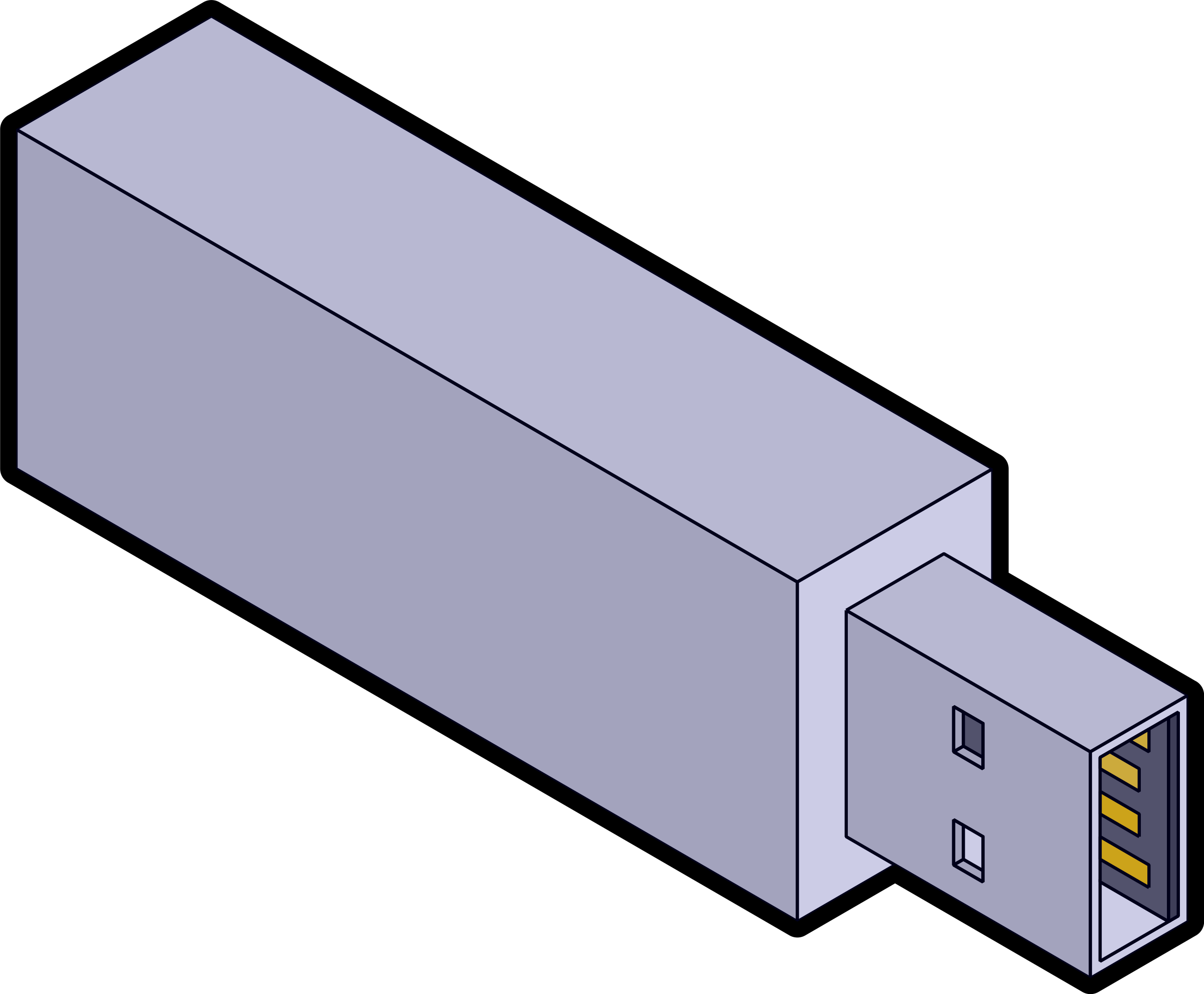 This Free Icons Png Design Of Isometric Usb Stick - Isometric Drawing Of Monitor Clipart (2400x1982), Png Download