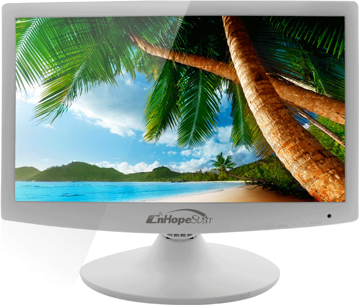 19 Inch Led Monitor Tft Led Pc Display White Computer - Happy Birthday Ashwin Song Clipart (800x800), Png Download