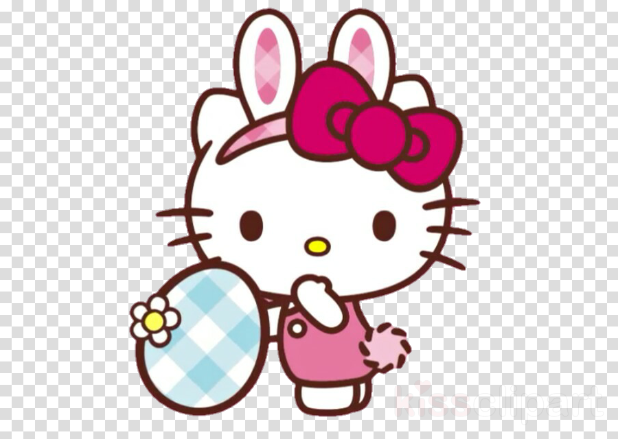 Hello Kitty Watching You Clipart Hello Kitty Sanrio - Hello Kitty Easter - Png Download (900x640), Png Download