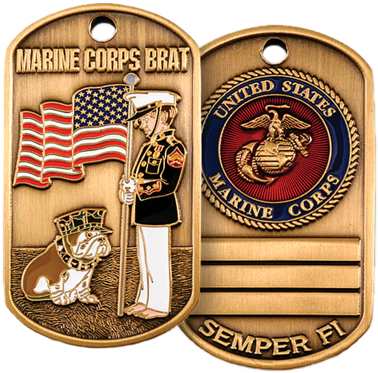 Us Marines 27 X 50 Inch Beach Towel , Png Download - Marine Corps Dog Tags Clipart (742x733), Png Download