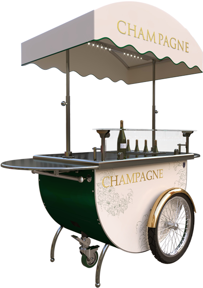 Champagne Cart Clipart (880x600), Png Download