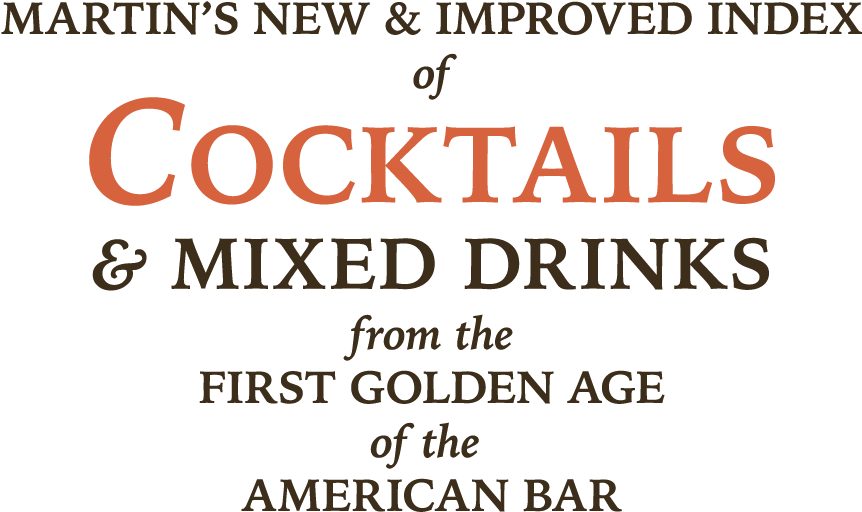 Martin's Index Of Cocktails & Mixed Drinks From The - Ink Clipart (861x600), Png Download