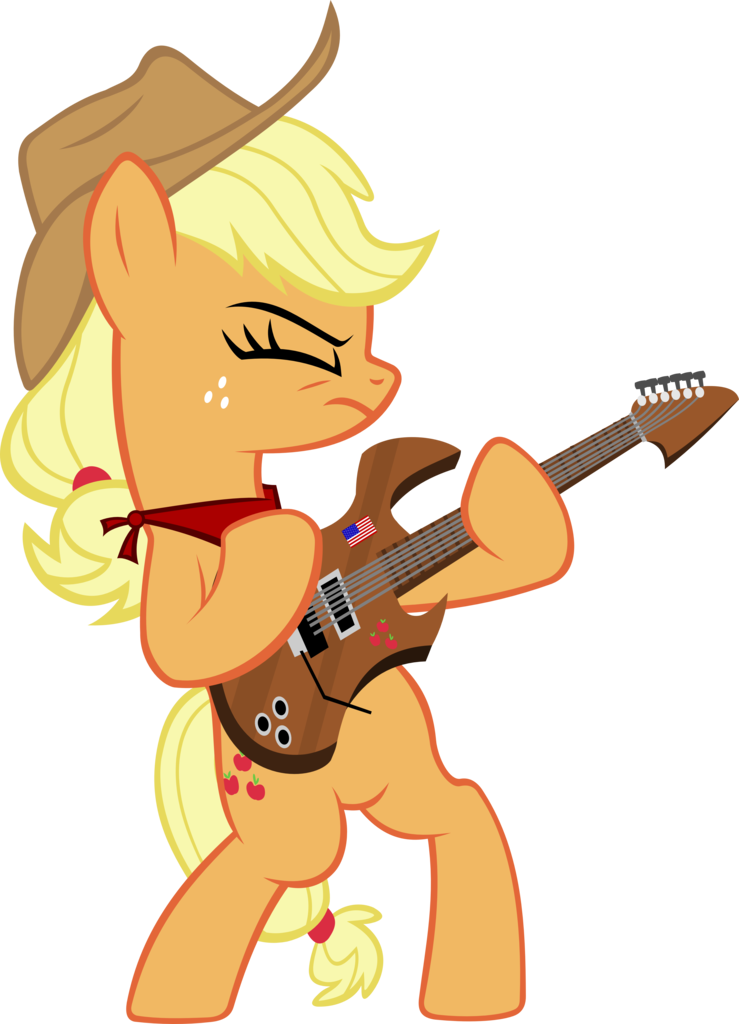 American Flag, Applejack, Artist - Mylittlepony Clipart (739x1024), Png Download