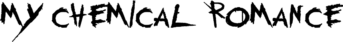 My Chemical Romance Font Download Famous Fonts - My Chemical Romance Font Clipart (1200x300), Png Download