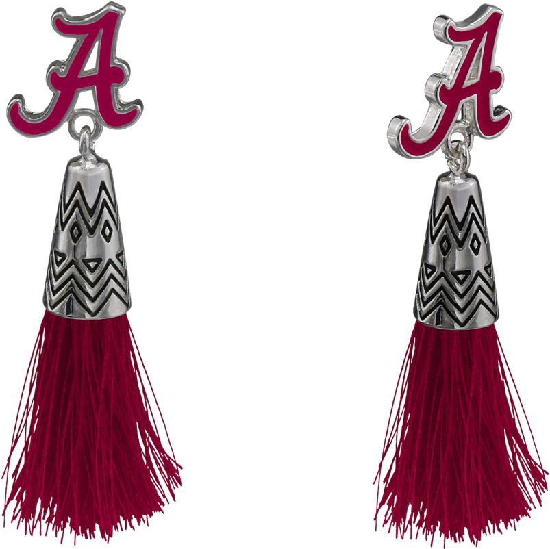 Alabama Crimson Tide Mvp Earrings - Earrings Clipart (1200x1200), Png Download