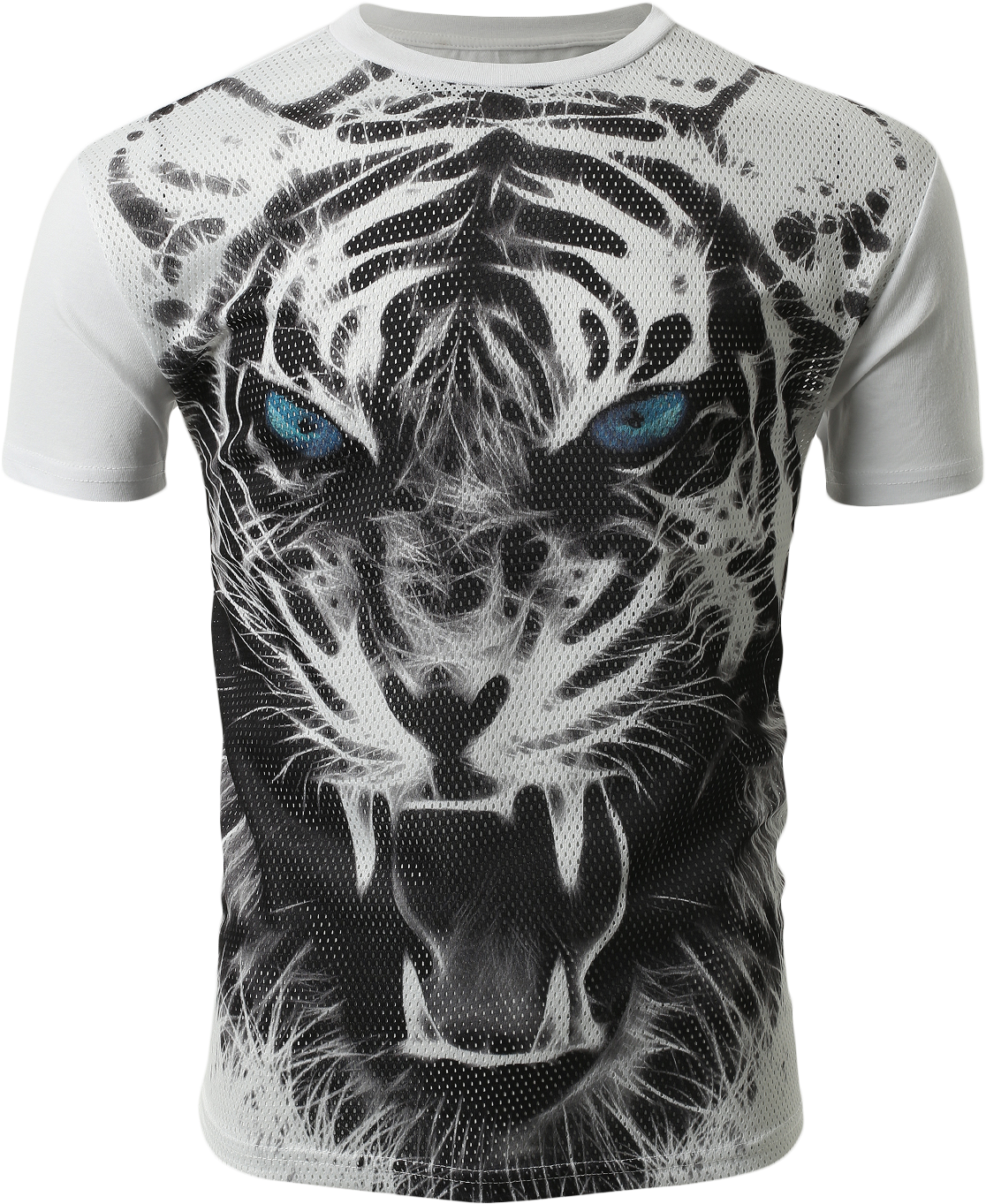 Smithjay Mens Hipster Hip Hop Growling Black & White - Fierce Tiger Clipart (1154x1500), Png Download