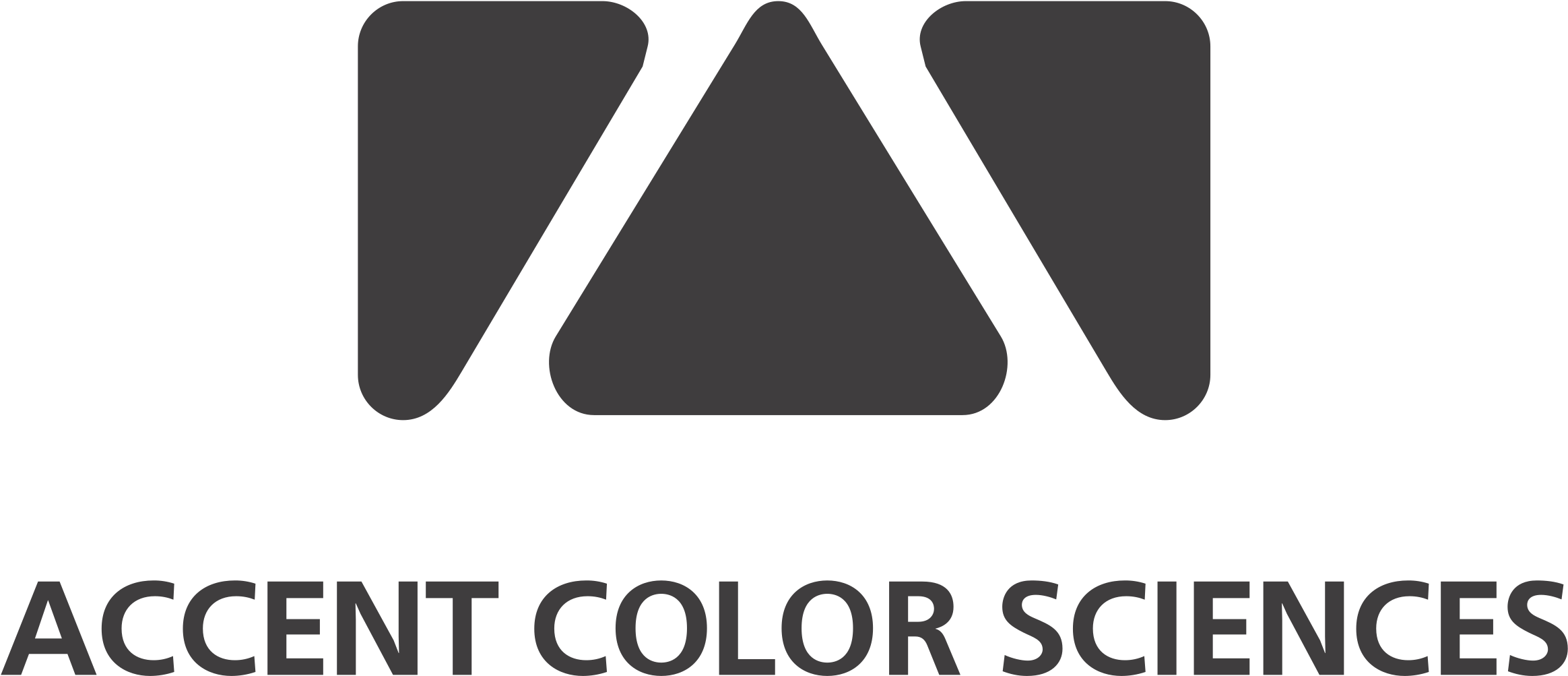 Accent Color Sciences Logo Png Transparent - Triangle Clipart (2328x1003), Png Download