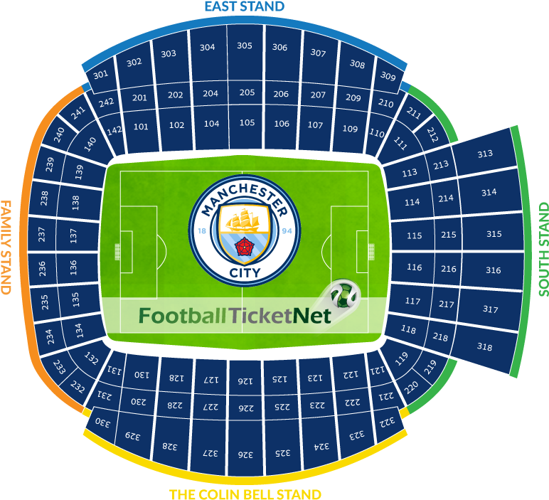Man City Stadium Seat Plan Clipart (923x721), Png Download