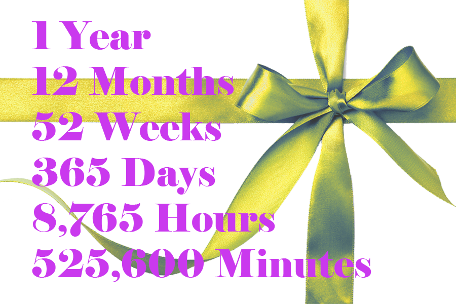 Anniversary - Year 1 - The Giftable - Gift Wrapping Clipart (900x600), Png Download