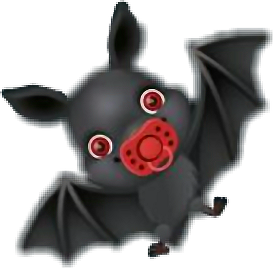 #bat #cute #cutebat #halloween #halloween2017 #momio - Domestic Pig Clipart (532x522), Png Download