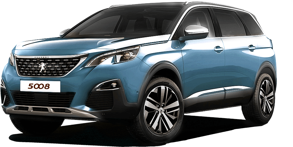 Peugeot 5008 Blue - Peugeot 5008 Suv Brown Clipart (1024x488), Png Download