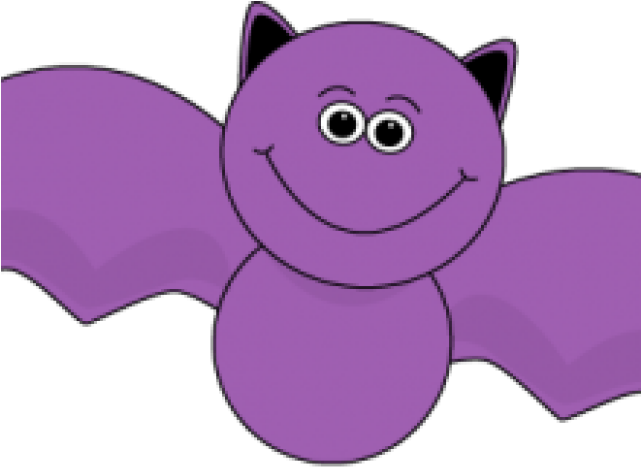 Purple Bat Png Clipart (640x480), Png Download