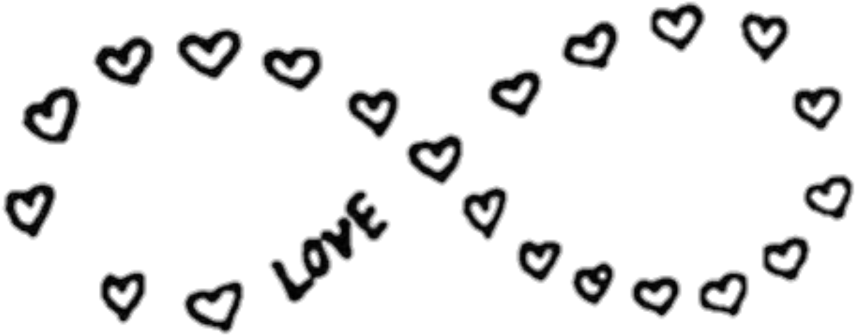 infinity #love #hearts #aesthetic #tumblr #cute Clipart - Large Size Png  Image - PikPng