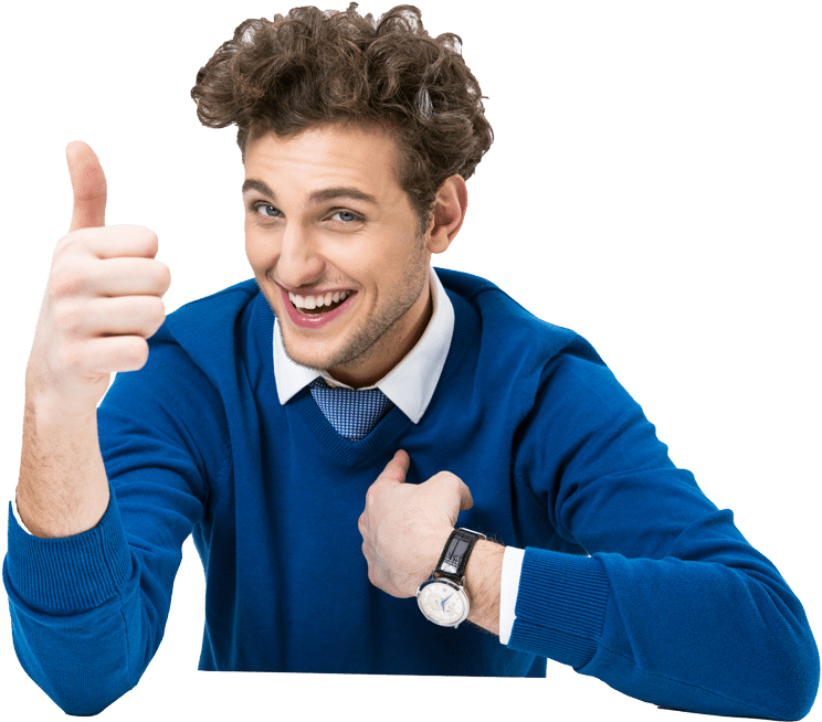 Thumbs Up Guy - Good Guy Vapes Clipart (744x654), Png Download