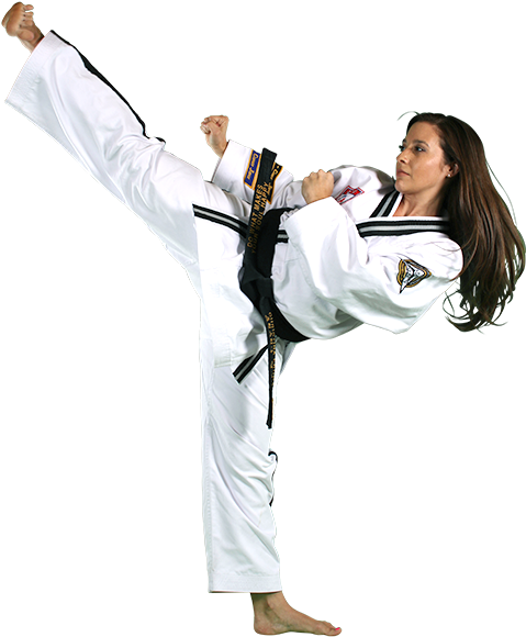Adult Martial Arts - Martial Arts High Kick Clipart (600x600), Png Download