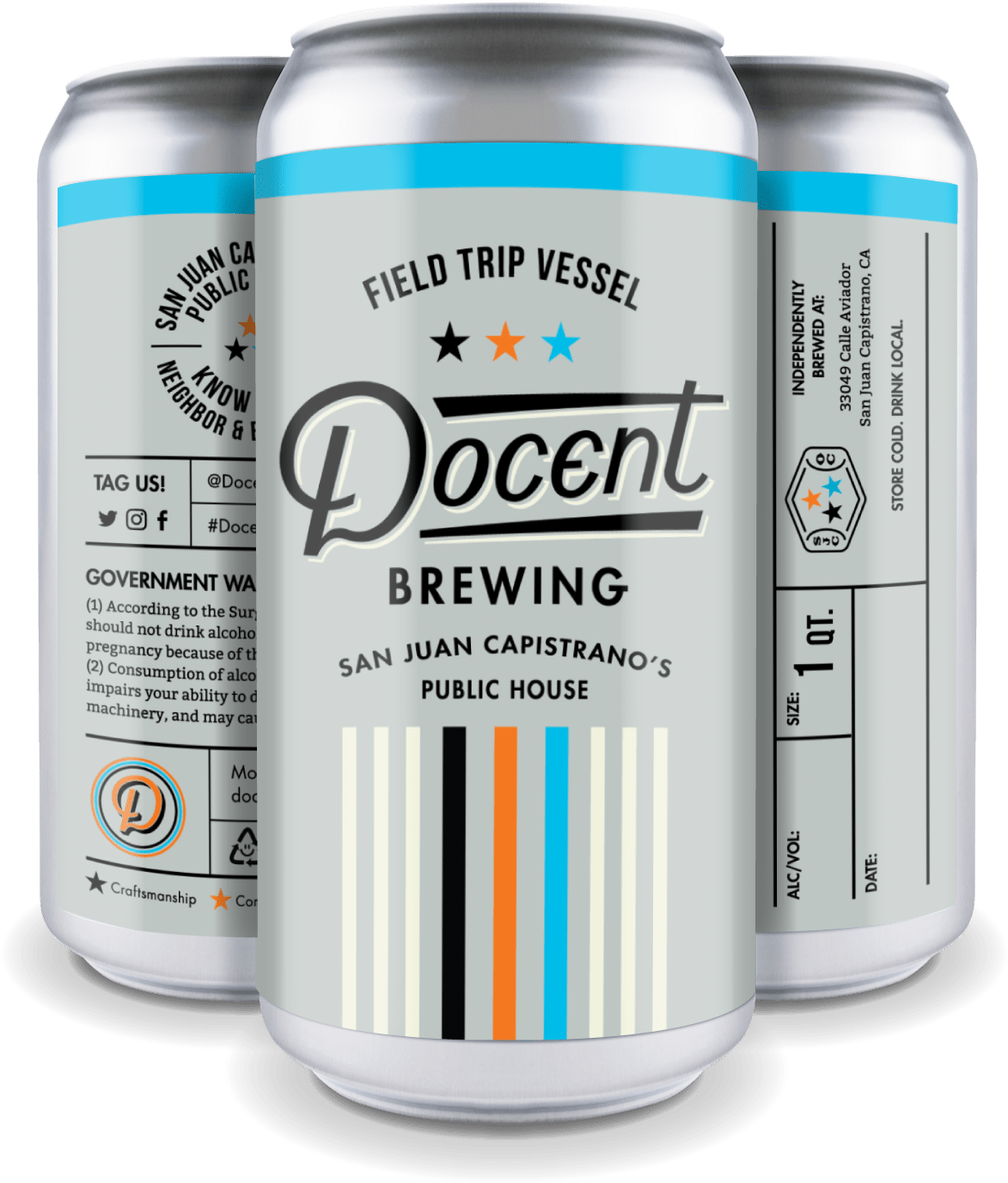 Docent Brewing Branding By Hoodzpah Design - Docent Brewing Crowler Clipart (1573x1573), Png Download