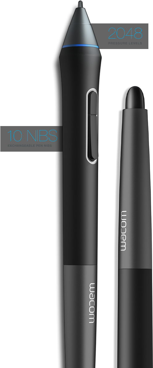 Wacom Cintiq 13hd Pen Clipart (631x1210), Png Download