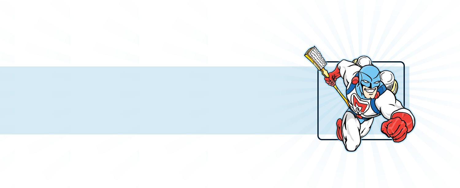 Molarman Holding Toothbrush - Cartoon Clipart (1500x614), Png Download