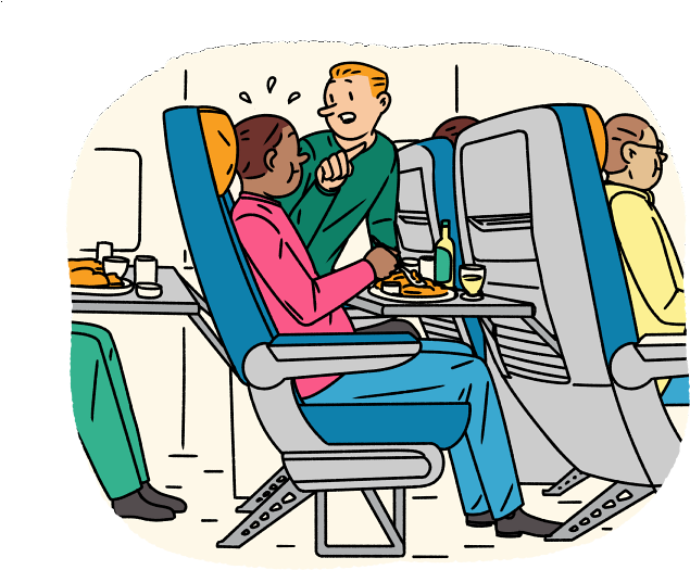 H Post Travel Dos And Donts 1 Dinnerservice Plane Final - Chair Clipart (720x540), Png Download