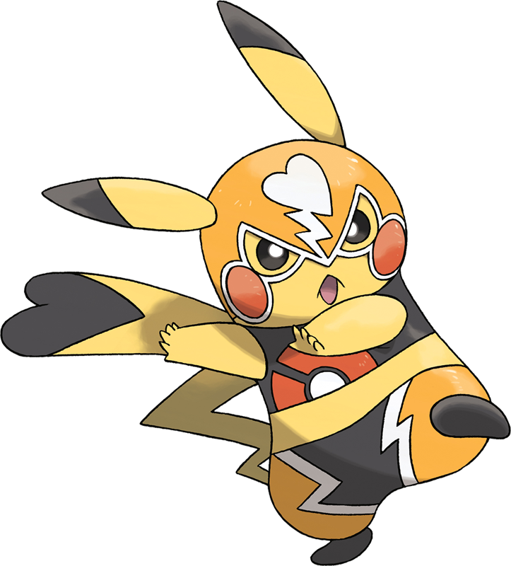 Pokemon Pikachu Libre Is A Fictional Character Of Humans - Pikachu With Black Tail Clipart (723x800), Png Download