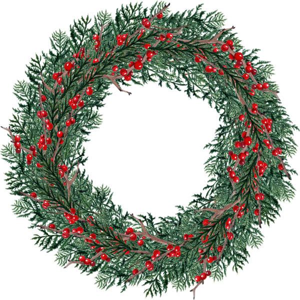 Wreath Clipart (600x600), Png Download
