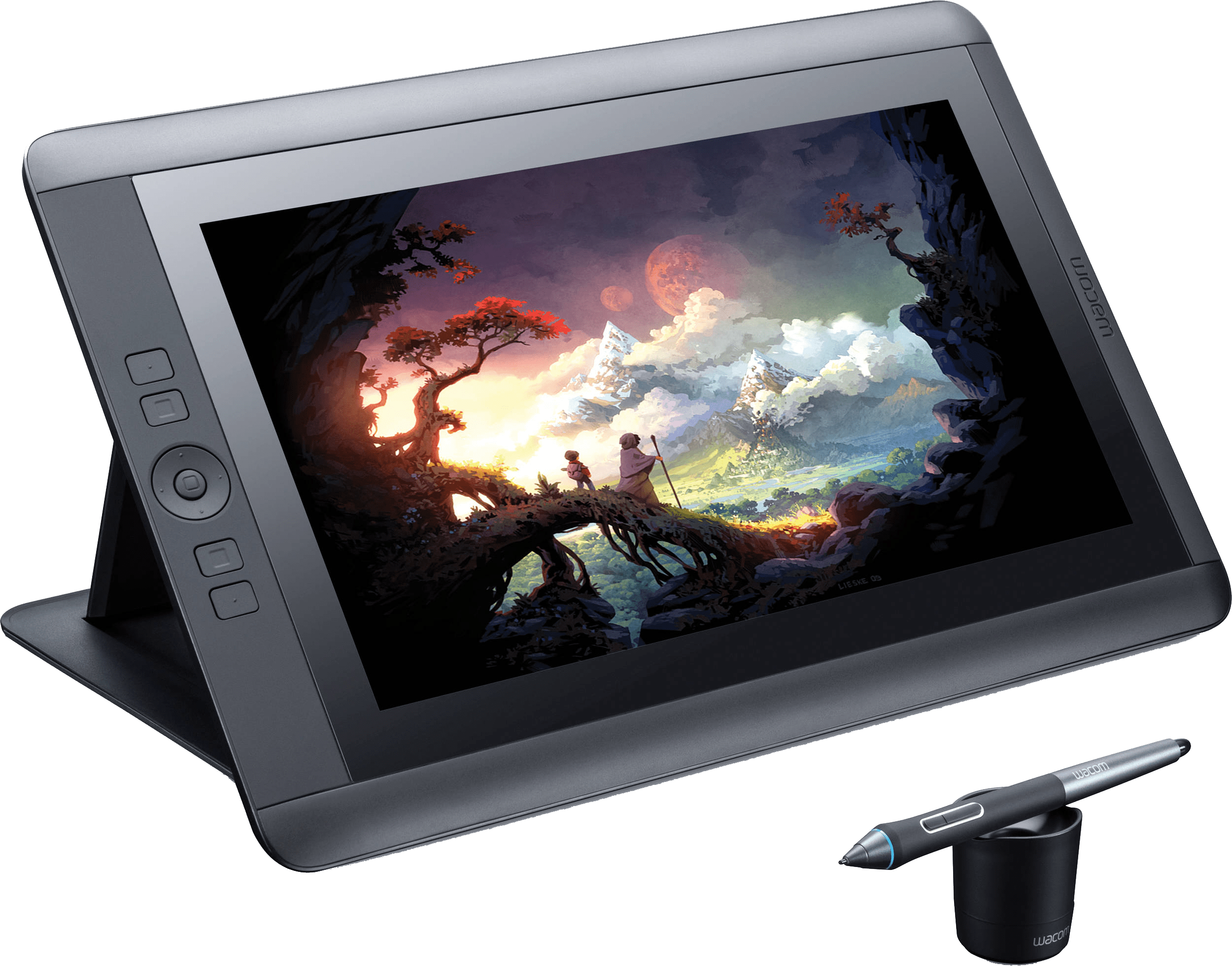 Wacom Cintiq 13hd Creative Pen And Touch Tablet - Drawing Tablet Clipart (2500x1962), Png Download