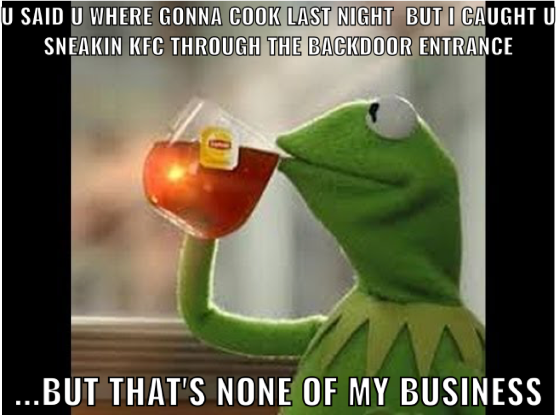 Frog Drinking Tea, Tea Meme, Kermit The Frog, Puns, - People Who Hide Last Seen Clipart (1280x879), Png Download