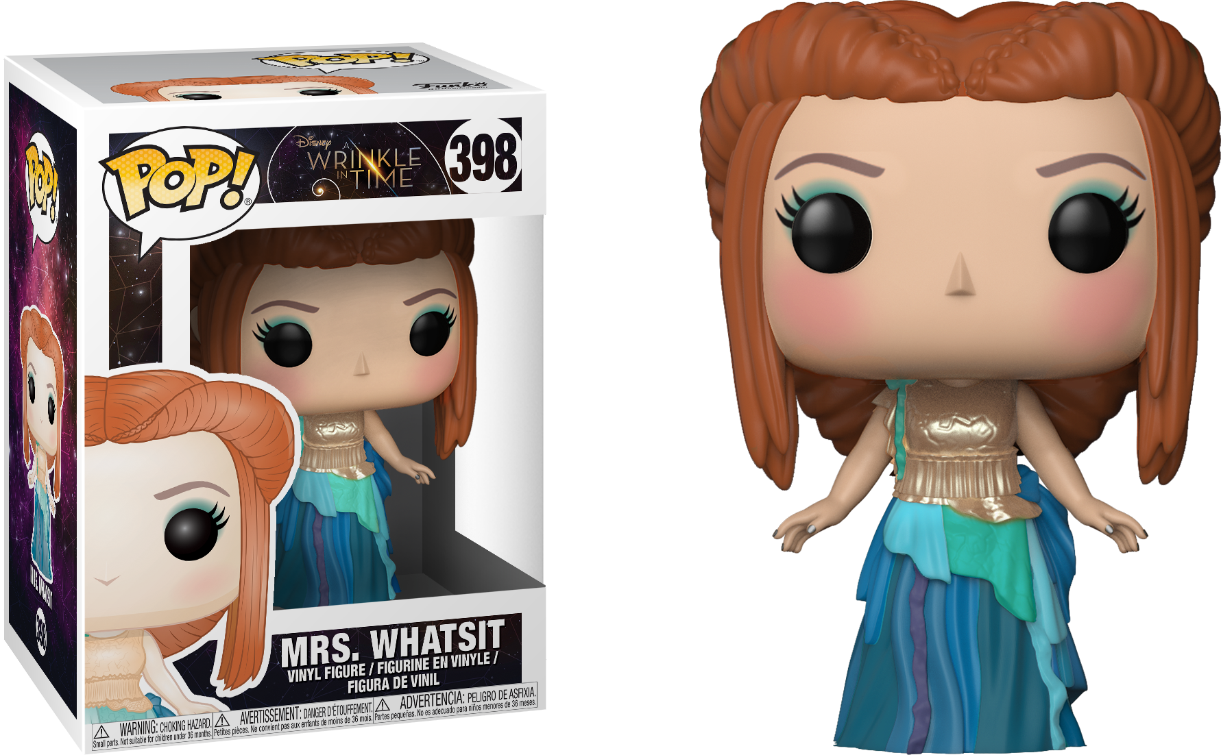 Pop Figure Disney A Wrinkle In Time Mrs Whatsit - Wrinkle In Time Funko Clipart (1781x1102), Png Download