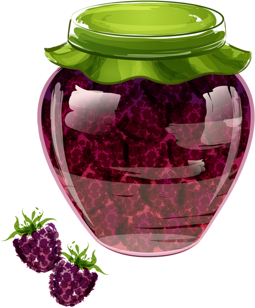 Grape Jam, Grape Jelly, Jelly Jars, Kitchen - Blackberry Jam Clipart - Png Download (850x1024), Png Download