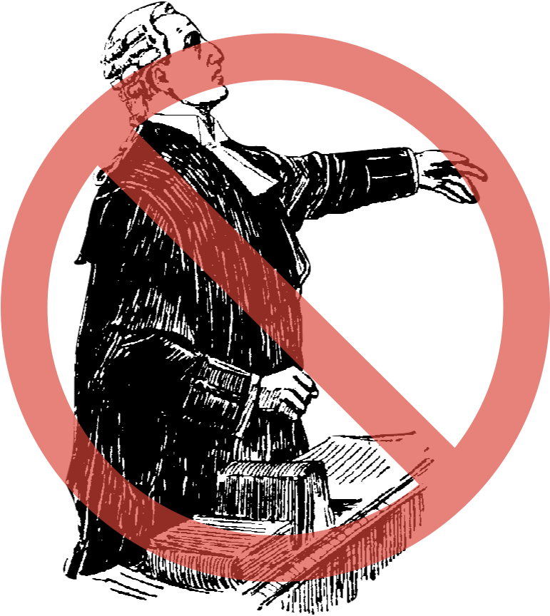 No Legal Threats - Lawyer Clip Art - Png Download (770x887), Png Download