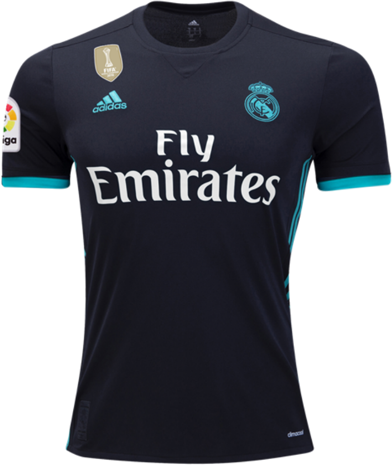 Real Madrid 17/18 Away Jersey - Arsenal Clipart (791x937), Png Download