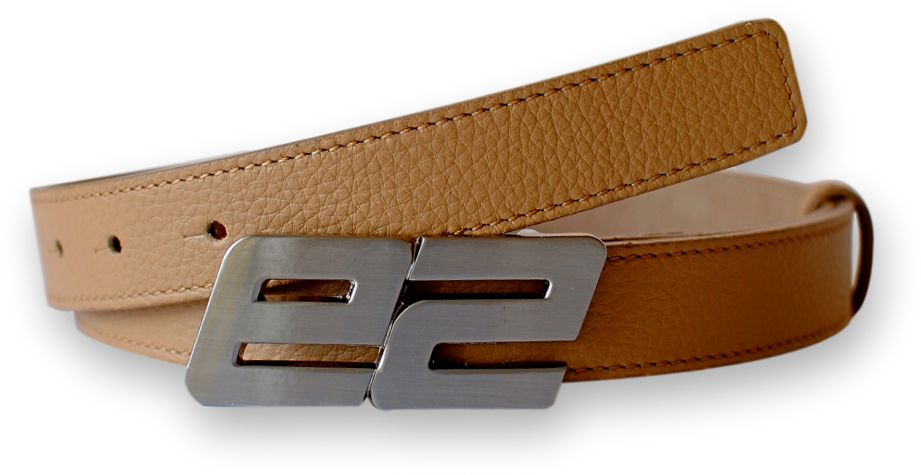 E2 Golf By Elisabeth Esterl/leather Belts/camel Beige - Buckle Clipart (1000x1000), Png Download