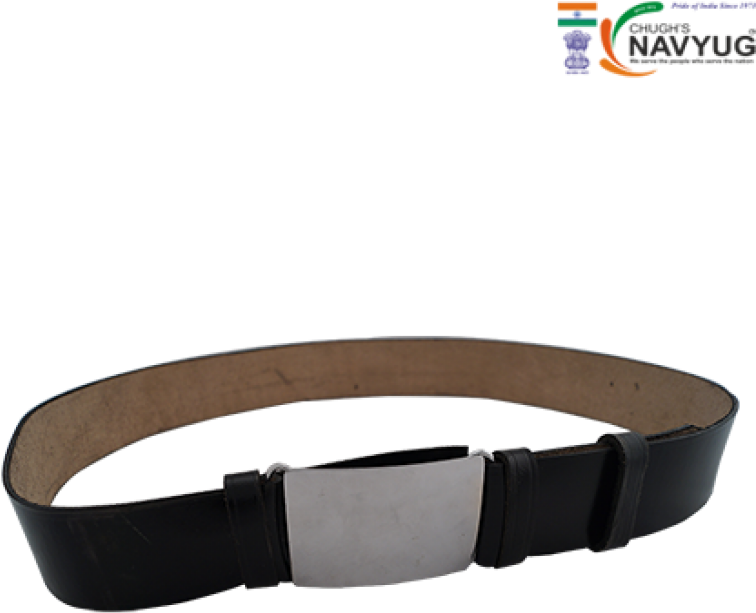 Leather Belt Black 2 Inch Width With Buckle-1000x1000 - Ncc Leather Belt Black Clipart (1000x1000), Png Download