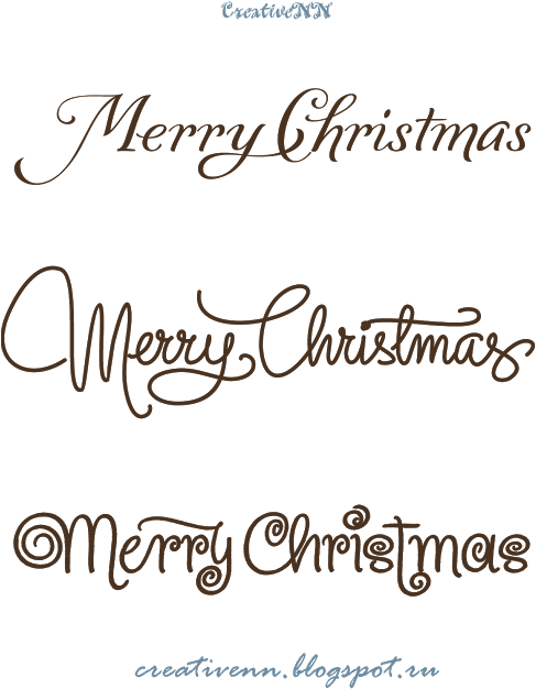 Free Digital Stamps - Handwriting Fonts Christmas Theme Clipart (496x640), Png Download