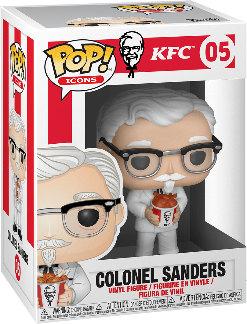 The Colonel's Official Debut As A Funko Figurine Features - Colonel Sanders Funko Clipart (1300x1300), Png Download