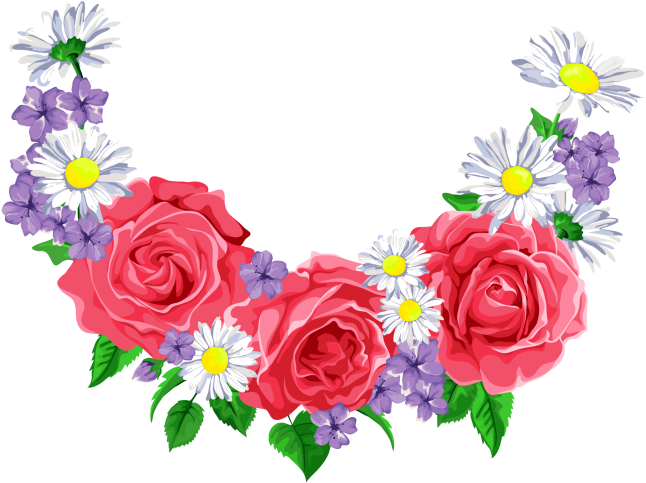 Flower Border Greeting Card Designs Clipart (715x715), Png Download
