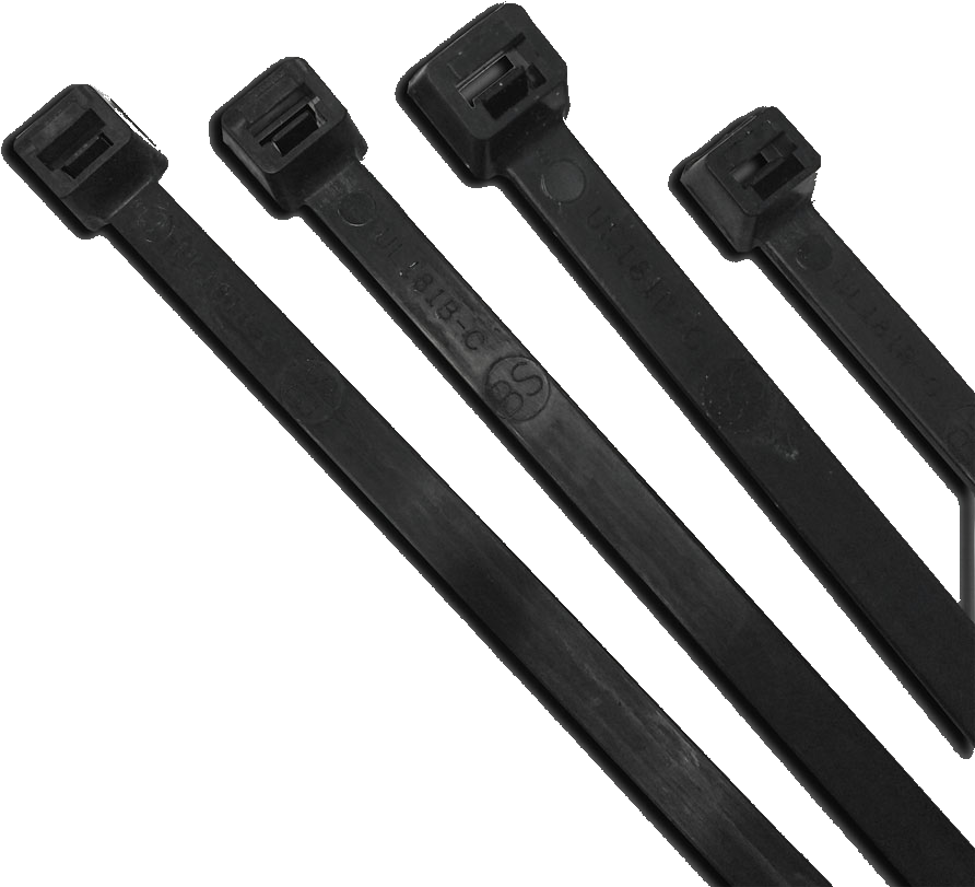 Long Black Cable Ties Png , Png Download - Plastic Ties 7.6 Clipart (892x811), Png Download