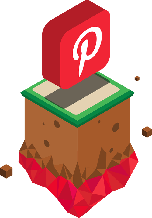 Floating Pinterest Icon - Illustration Clipart (500x714), Png Download