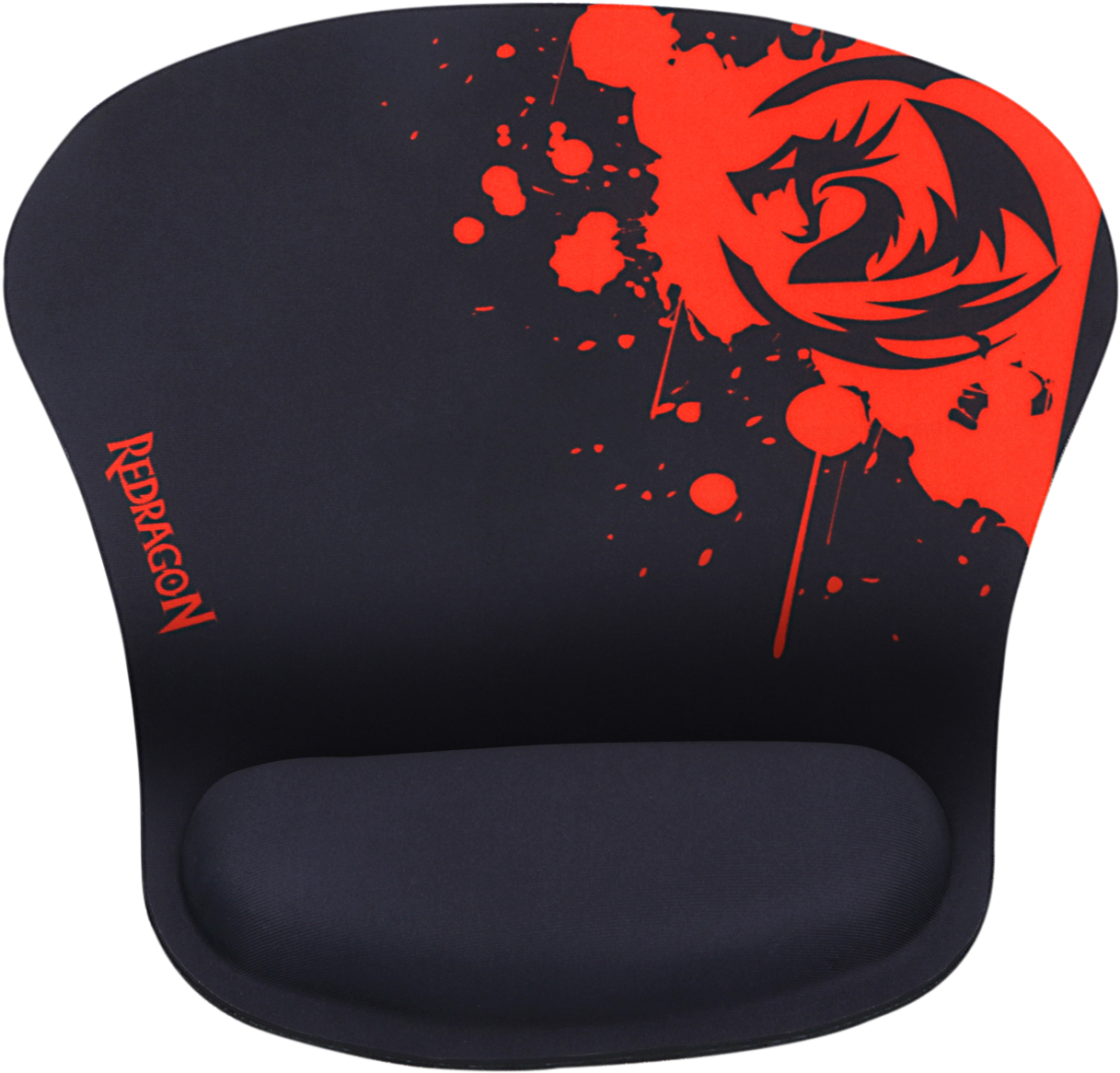 Redragon P020 Gaming Mouse Pad With Wrist Rest Support - Gaming Mouse Pad With Wrist Rest Clipart (1500x1500), Png Download