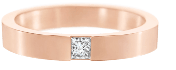 Main Navigation Section - Rose Gold Band Bezel Diamond Clipart (760x500), Png Download