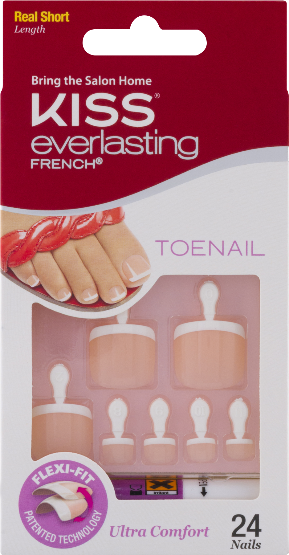 Kiss Everlasting French Real - Faux Ongle Pour Orteille Clipart (1800x1800), Png Download