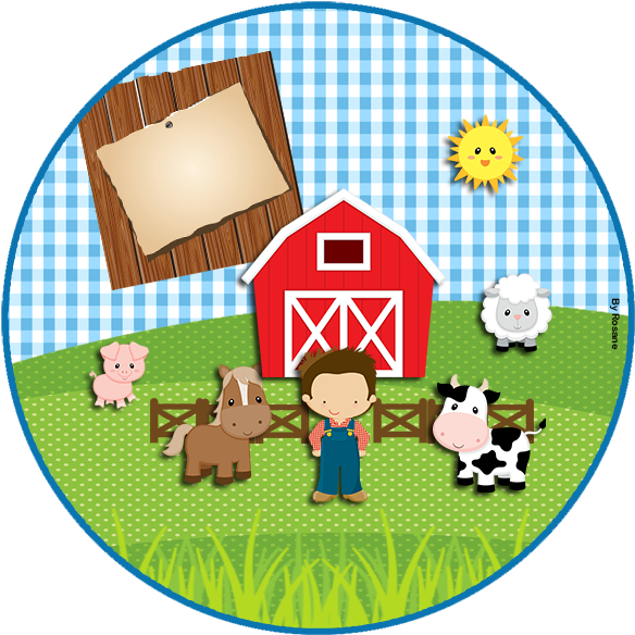 Tag Fazendinha Png - Kit P Imprimir Fazendinha Clipart (591x591), Png Download