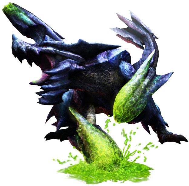 460 Kb Png - Monster Hunter Monsters Clipart (624x616), Png Download